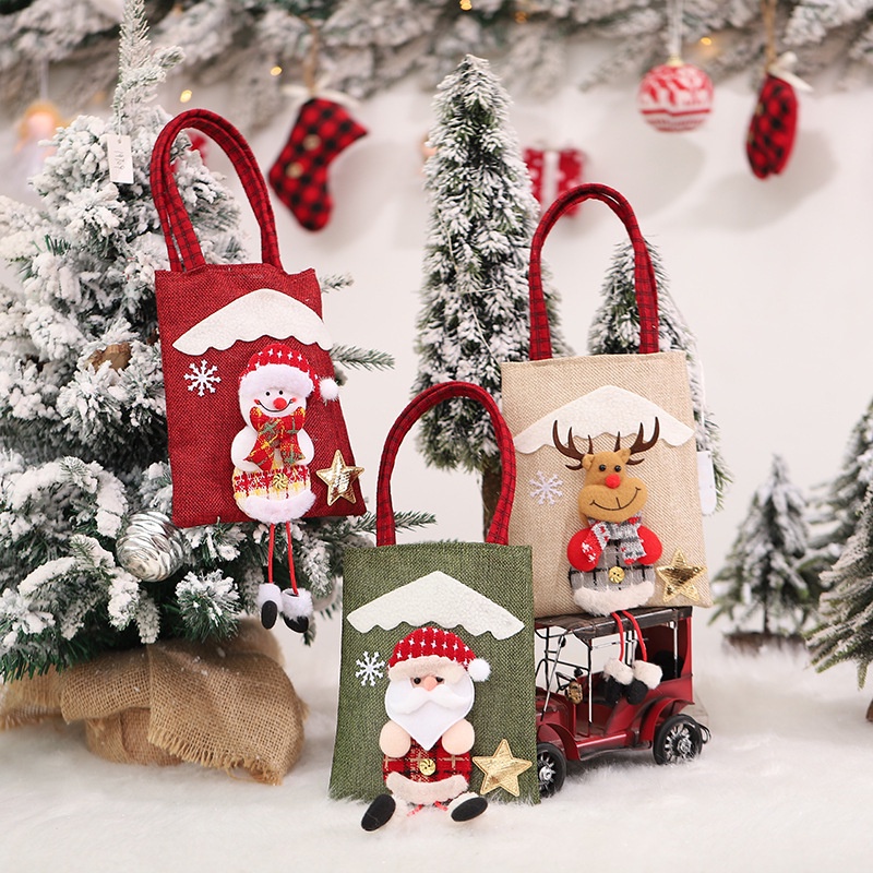 Serenity Tas Totebag Natal Anak / Tas Hadiah Natal / Merry Christmas / Totebag Premium Import / Tas Karakter / Unisex - TN01