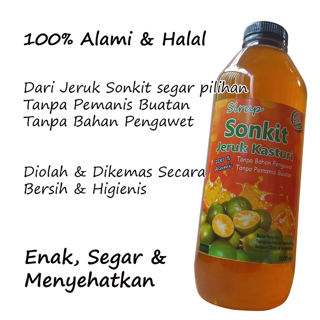 

Sirup Jeruk Sonkit Syrup Jeruk Kasturi Sirop Jeruk Kunci Lemon Cui Kemasan 1000ml