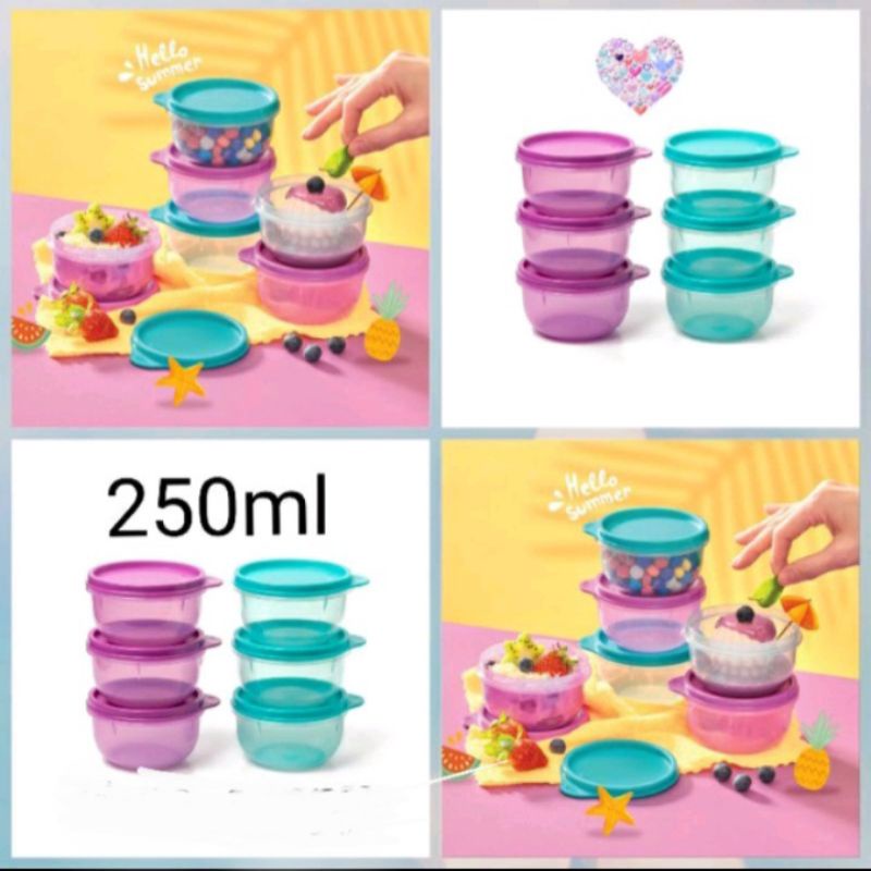 Summer Cup Tupperware/Kiddie Bowl 250 ml (6 Bowl)