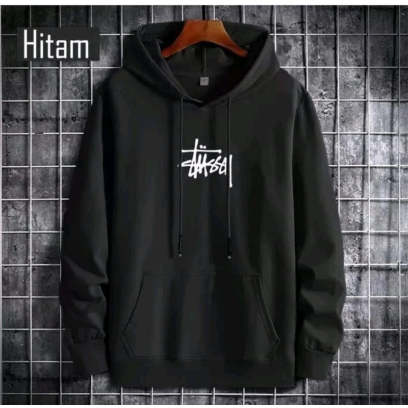 HOODIE PRIA ZIPPER BAHAN FLECCE DISTRO STUSII