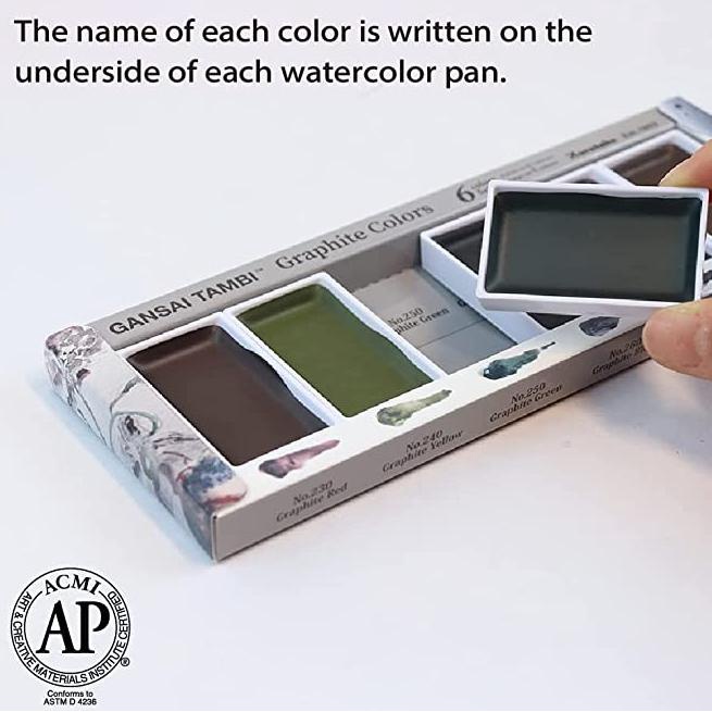 

MC20GR/6V Kuretake Gansai Tambi Graphite Colors Non COD