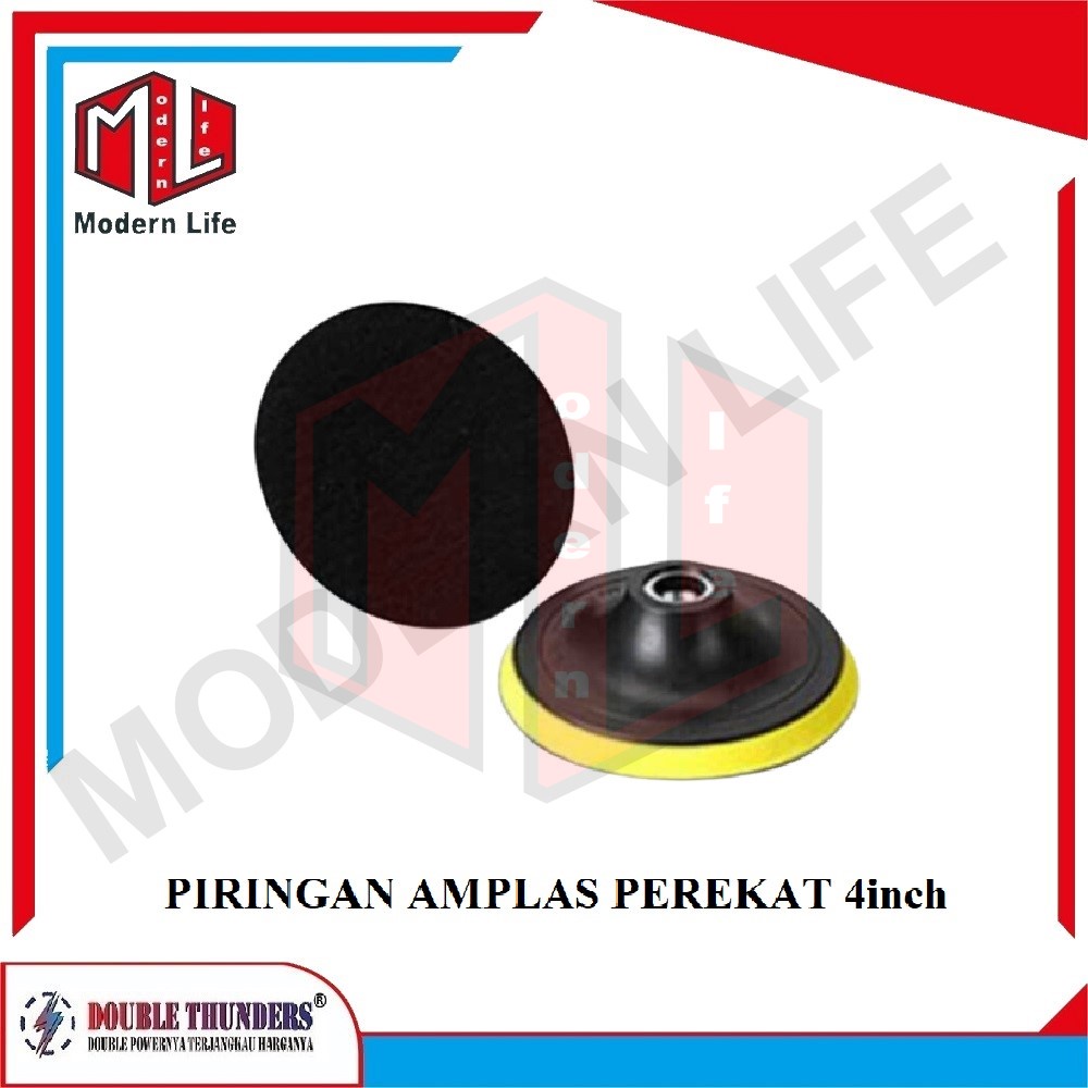 Tatakan Piringan Amplas Perekat Velcro 4&quot; inch