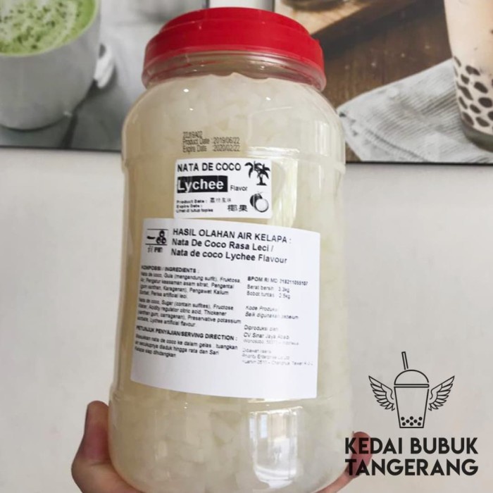 

Nata De Coco Leci Lychee Sari Kelapa 3Kg Itpin Topping Chatime