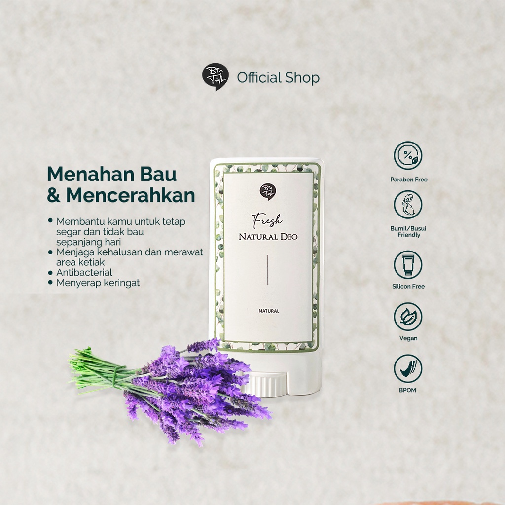 ⭐️ Jendela Kosmetik ⭐️ Biotalk /  Bio Talk Fresh Natural Deo / Deodorant Ketiak / Pencerah Ketiak / Anti Basah dan Bacterial / Pewangi Ketiak