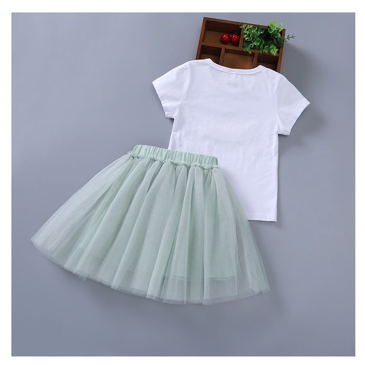 [PRINCESS KESLI] 1-9tahun Setelan baju anak perempuan Kaos+Rok Dress anak Gaun anak cewek pola semangka lucu Pakaian anak cewek