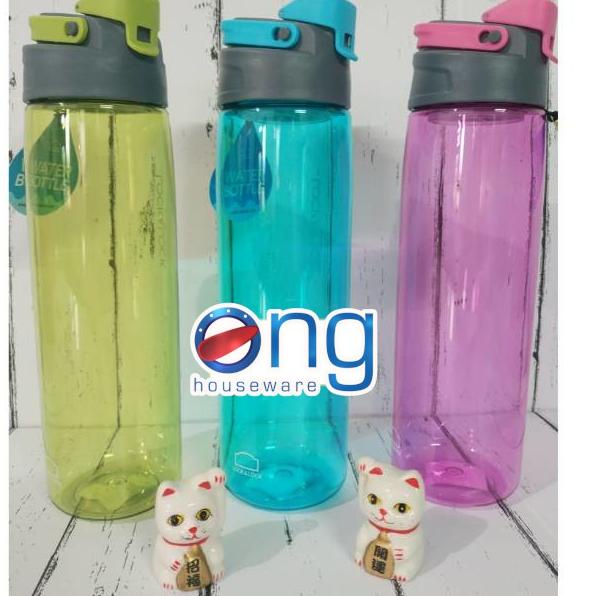 Rekomendasi Botol Air Minum Easy Stopper Bottle Aqua Lock n Lock 950 ml HLC950 HLC 950 Lock & Lock