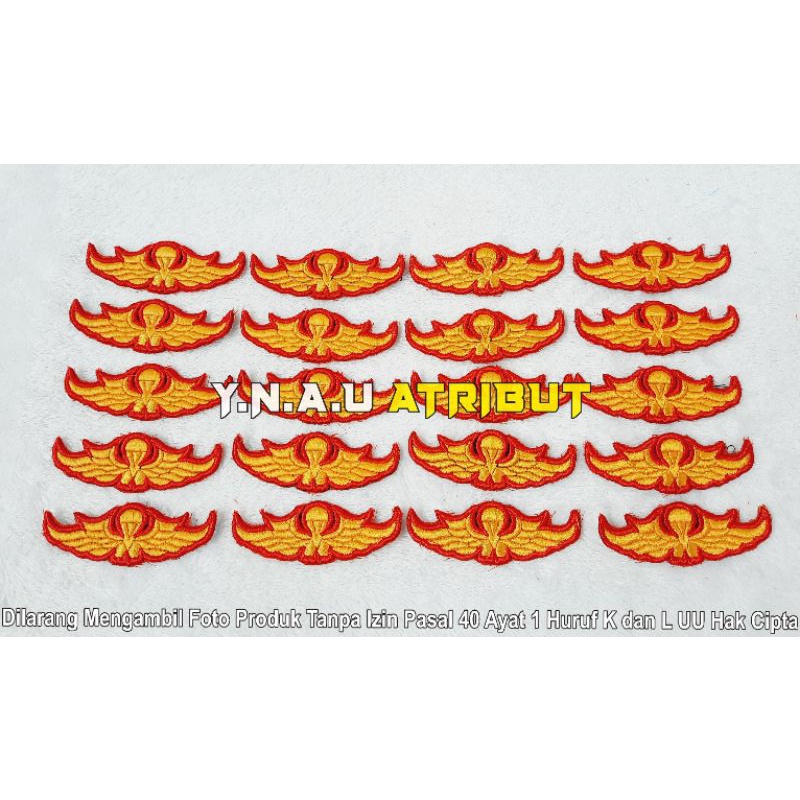 ATRIBUT PDL POLRI / PIN PDL PENERJUN POLRI BORDIR TIMBUL