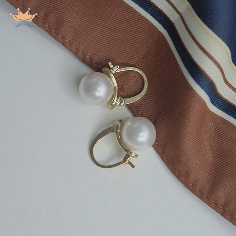 Anting Mutiara Besar Gaya Retro Korea Aksesoris Fashion MK