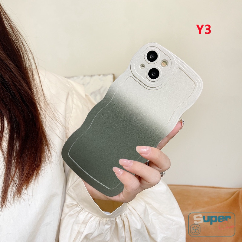 Case Untuk Realme C35 C55 C33 C30 8 8i 9 7i 7 9pro+C11 C15 C25Y C12 C21Y C25s C25 C11 2021 C20 C20A C3 5i 6i C20A 5 5s C1 Shockproof Wavy Edge Colorful Gradient TPU Soft Back Cover