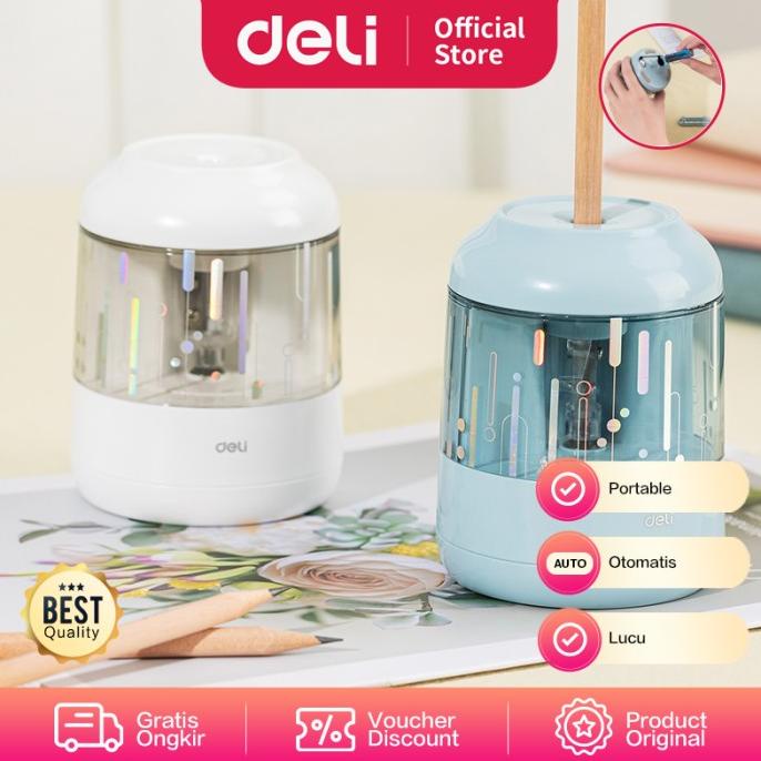 

Deli Electric Pencil Sharpener / Rautan Pensil Otomatis Lucu EH508