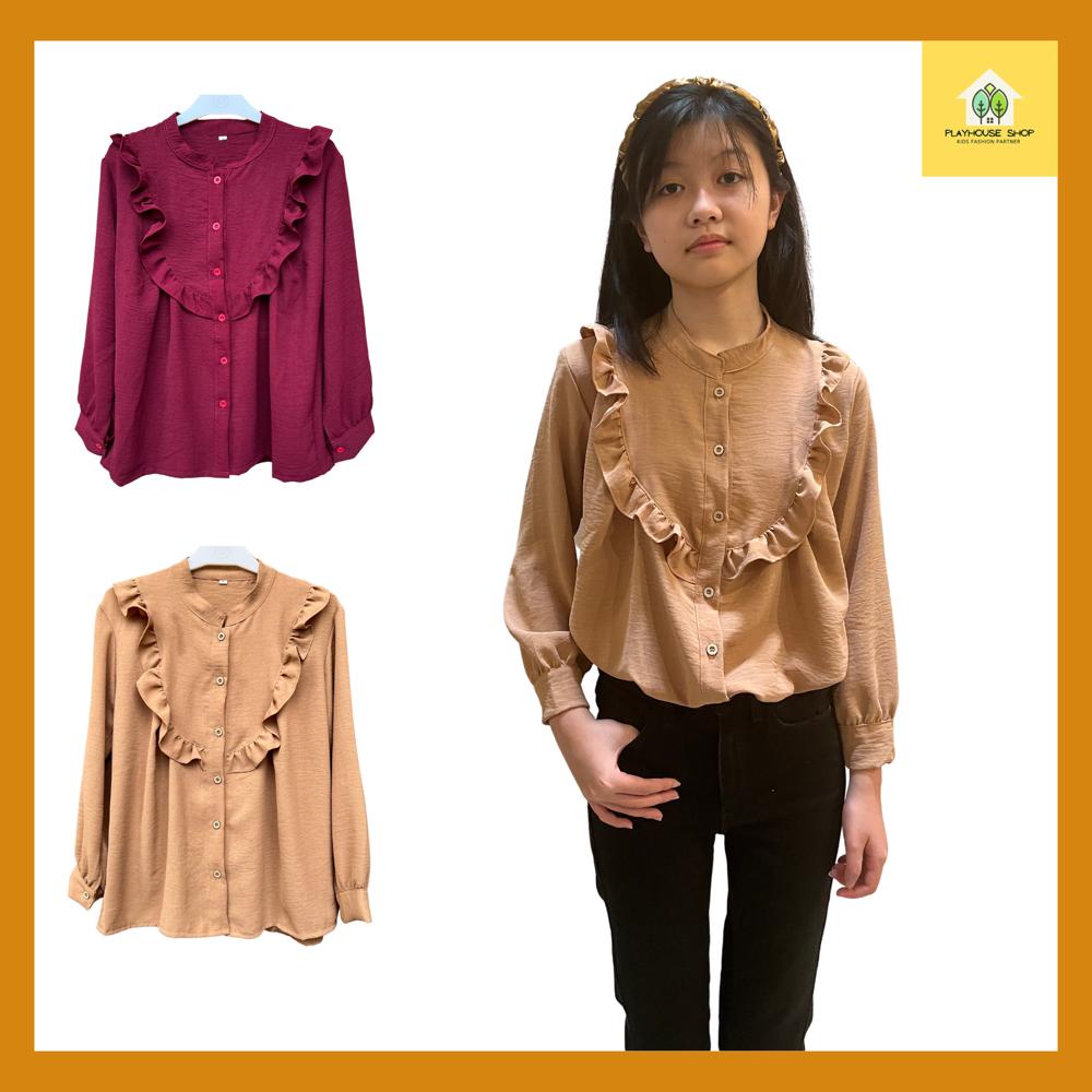 Play House - Kemeja Fashion Blouse Kids Anak Perempuan Umur 6-15 Tahun