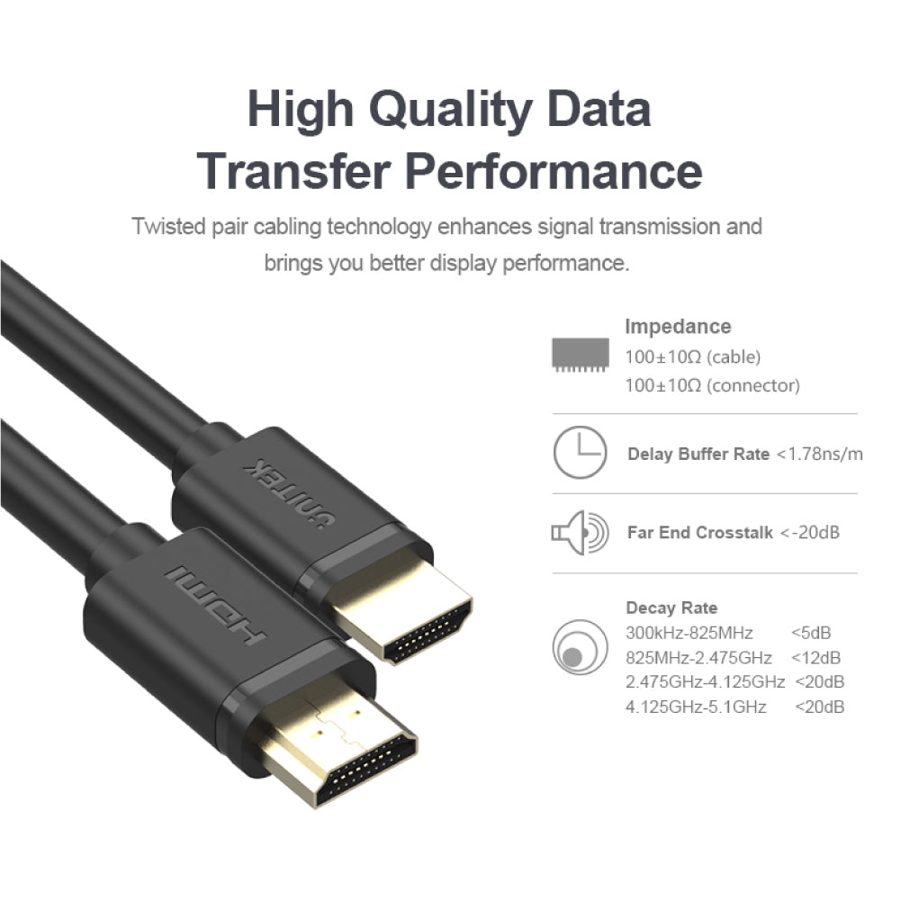 Unitek YC139M 4K 60Hz High Speed HDMI 2.0 Cable UHD Kabel Y-C139M