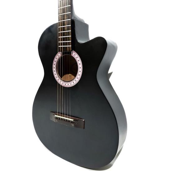 Terjangkau - Gitar Akustik Yamaha Tipe F310 P Warna Hitam Doff Model Coak Senar String Jakarta buat Pemula atau Belajar リ