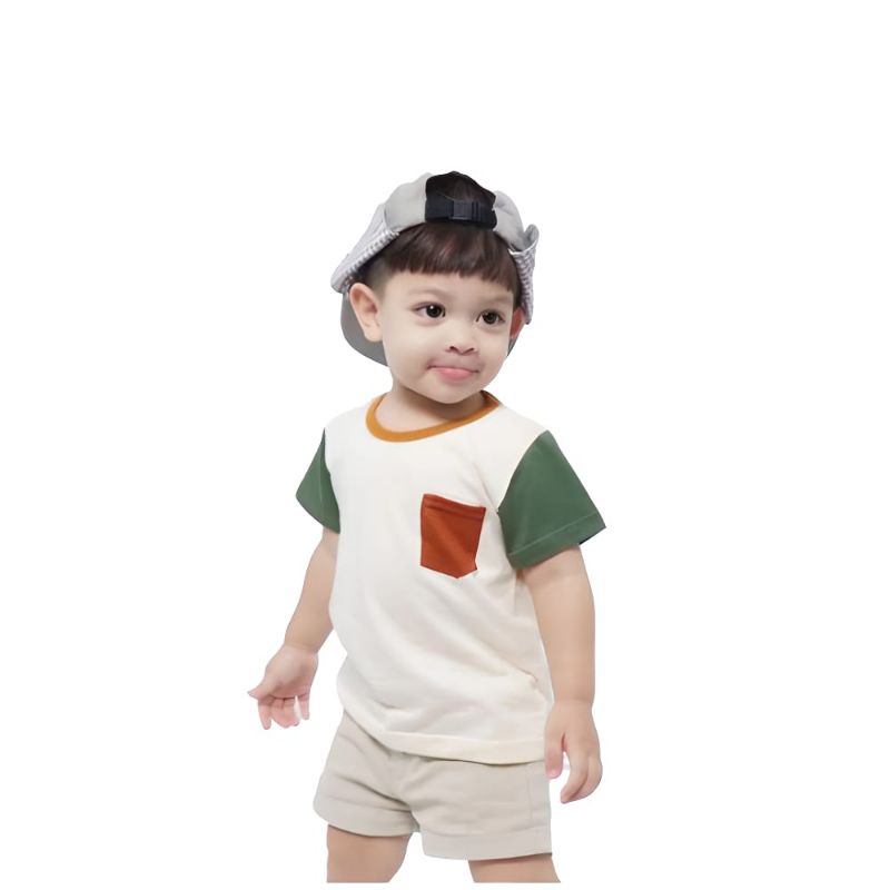 SETELAN ANAK POKET POLOS LAKI-LAKI PEREMPUAN USIA 1-6 TAHUN TERLARIS VIRAL