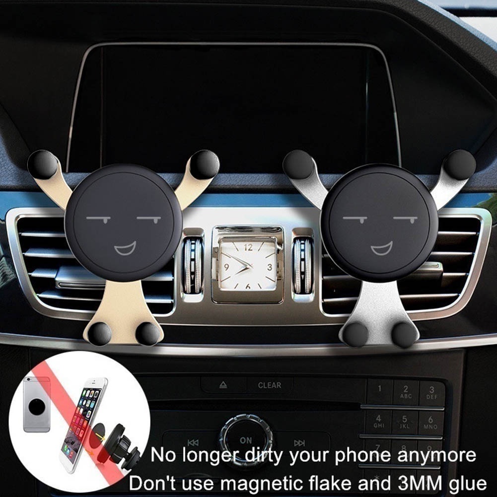 Holder Handphone / GPS Universal Bentuk Panda Untuk Ventilasi Ac Mobil