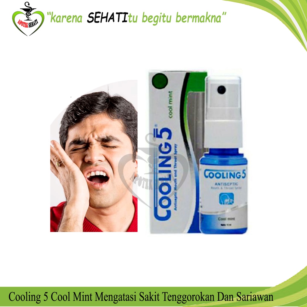 COOLING 5 PLUS ORANGE SPRAY  Obat Nyeri Gigi Dan Radang Gusi