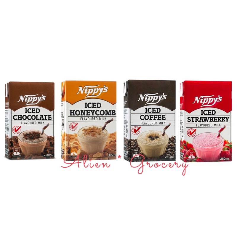 NIPPY’S NIPPYS NIPPY Iced Honeycomb Chocolate Strawberry Coffee Milk Kotak 250ml