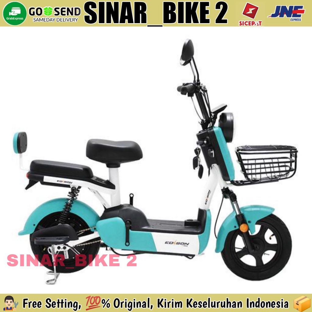 Sepeda Listrik Edison Mova1 Electric E Bike 350 Watt