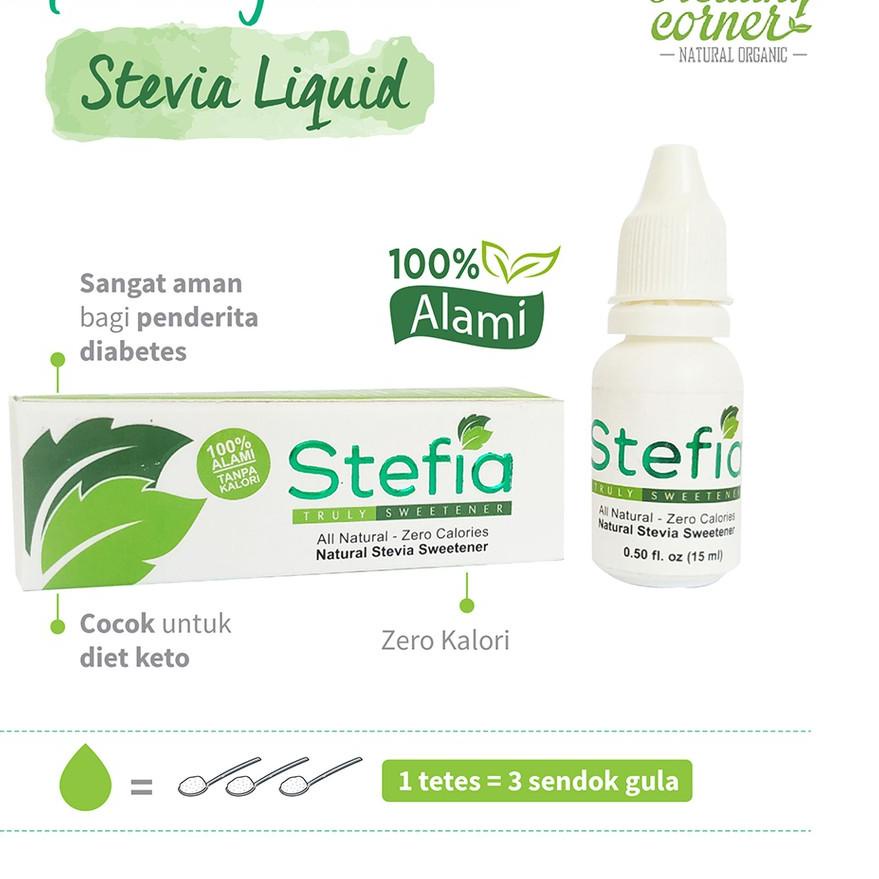 

10.10 Brand Stefia Truly Sweetener - Stevia Liquid (15 mL) Gula Diabet murah