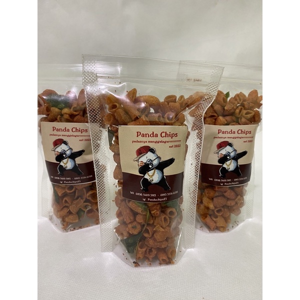 

[Panda Chips] Makaroni Pipa Pedas Kering