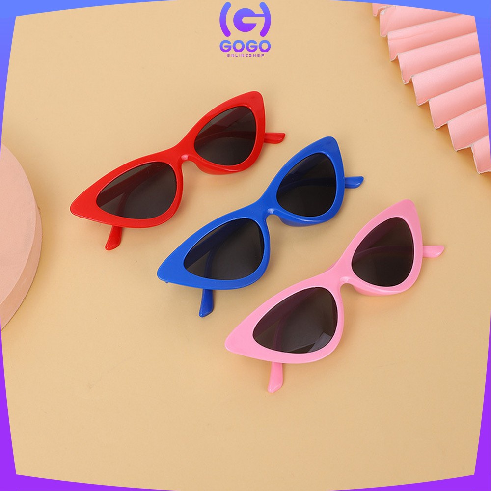 GOGO-C666 C668 Kacamata Cat Eye Fashion Korean Style Pria Wanita Retro / Kaca Mata Hitam Segitiga Unisex Sunglasses Vintage Fashionable