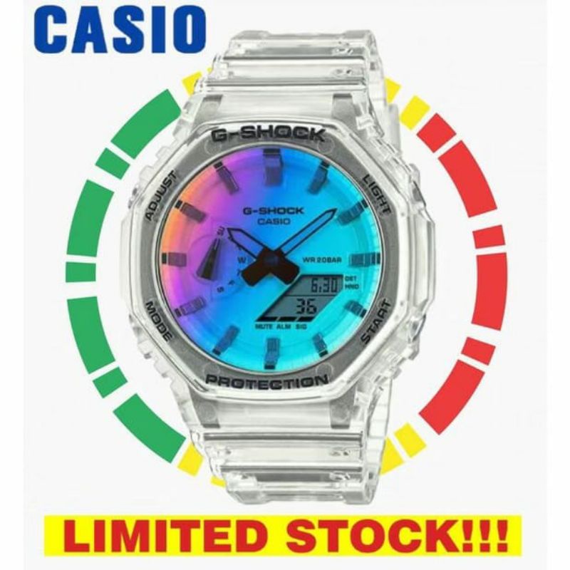 JAM TANGAN CASIO GSHOCK GA2100 LIMITED EDITION RUBIK  PRIA ANALOG DIGITAL