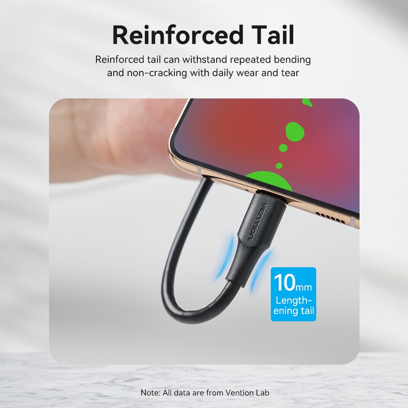 Vention Kabel Data Usb C Type-C 3A Cable Android Handphone HP Quick Charge Fast Charging-6