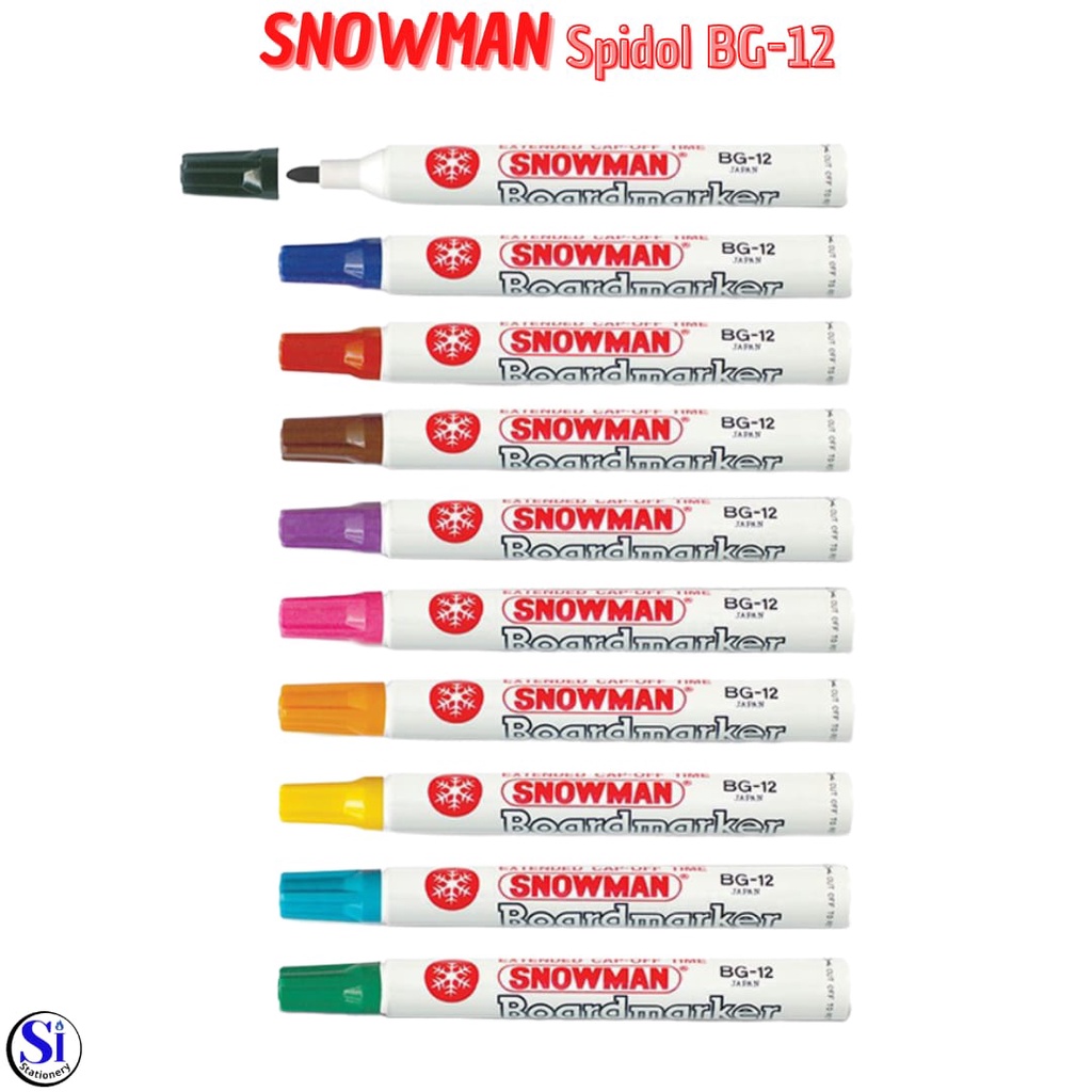 

Spidol Snowman Whiteboard BG12/Sowman Whiteboard Marker BG 12