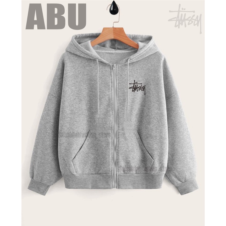 Promo COD!! HOODIE ZIPER SWEATER STUSSY CEWE / COWO M-XXL