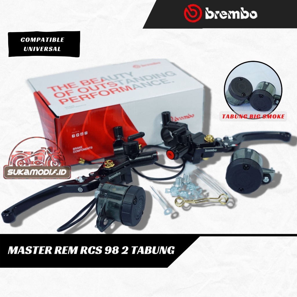 MASTER REM BREMB TABUNG BIG BREMB 2 TABUNG SET KIRI KANAN PCX NMAX XMAX ADV AEROX NEW UNIVERSAL