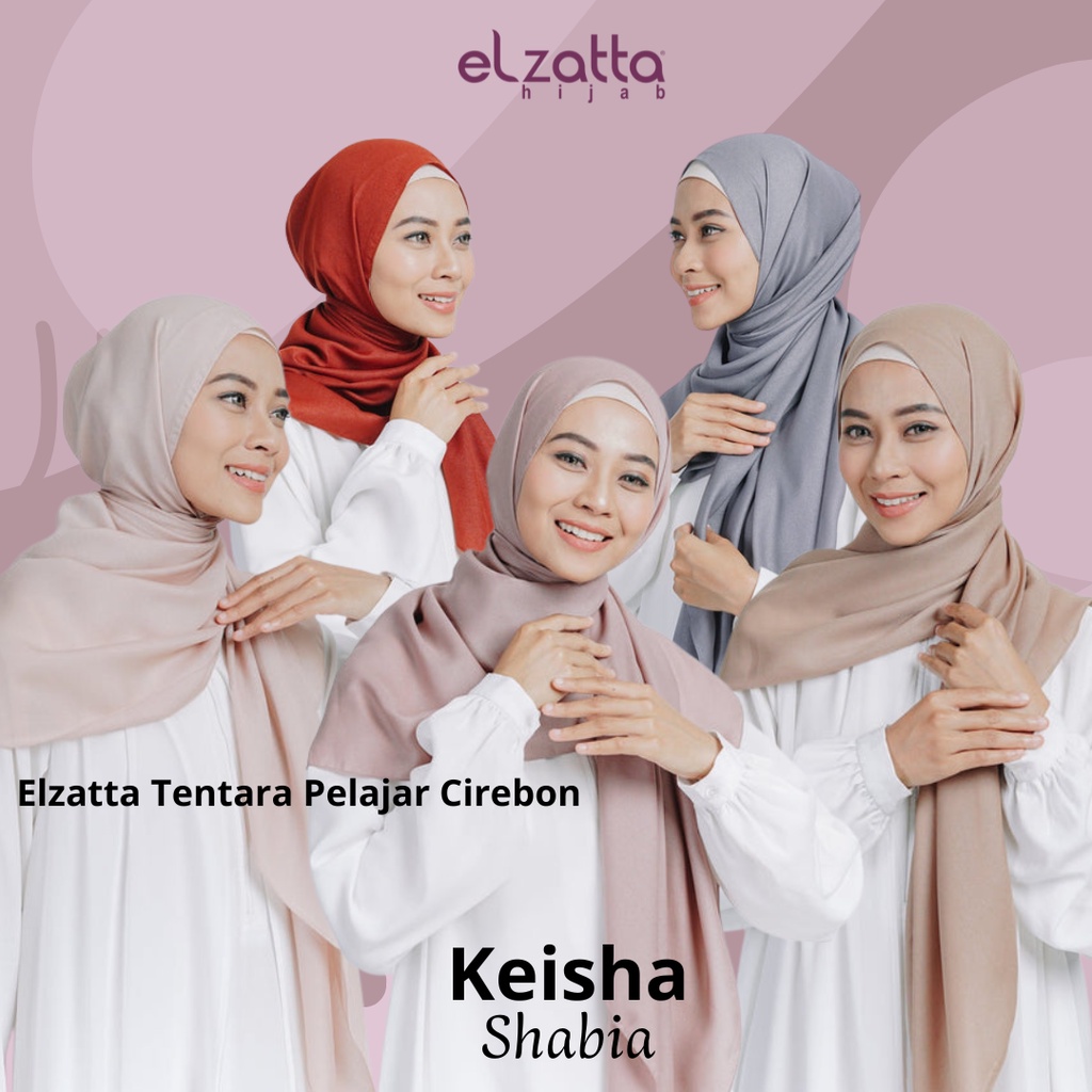 KEUDUNG HIJAB SEGI EMPAT JILBAB SEGIEMPAT POLOS GLITER TERBARU SHABIA ELZATTA