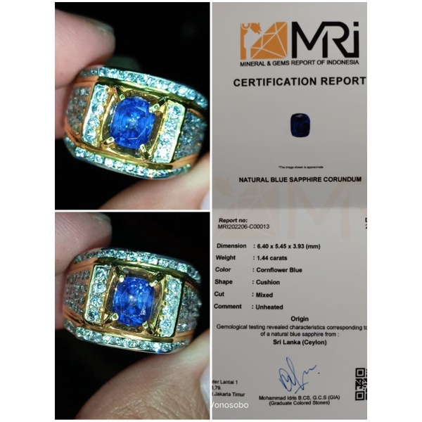 CornFlower Blue Sapphire NTE