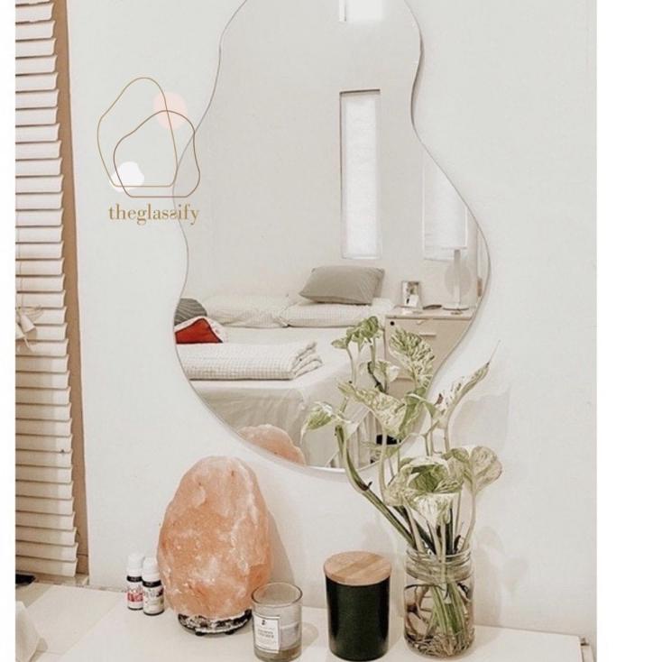 KSB.18Oc22ᴳ ▪ Kaca Cermin Dinding Aesthetic ESME / Kaca Kamar Mandi ESME / Cermin Dinding ESME / Aes