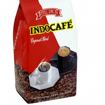

BISA COD ✔️INDOCAFE Black Coffee Fine Blend REFILL 100gr|RA8