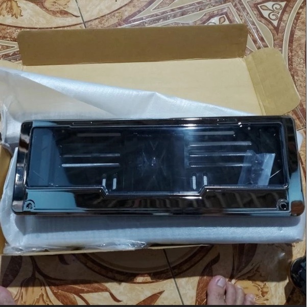 DUDUKAN PLAT NOMOR MOBIL ICON CHROME AKSESORIS VARIASI TOYOTA