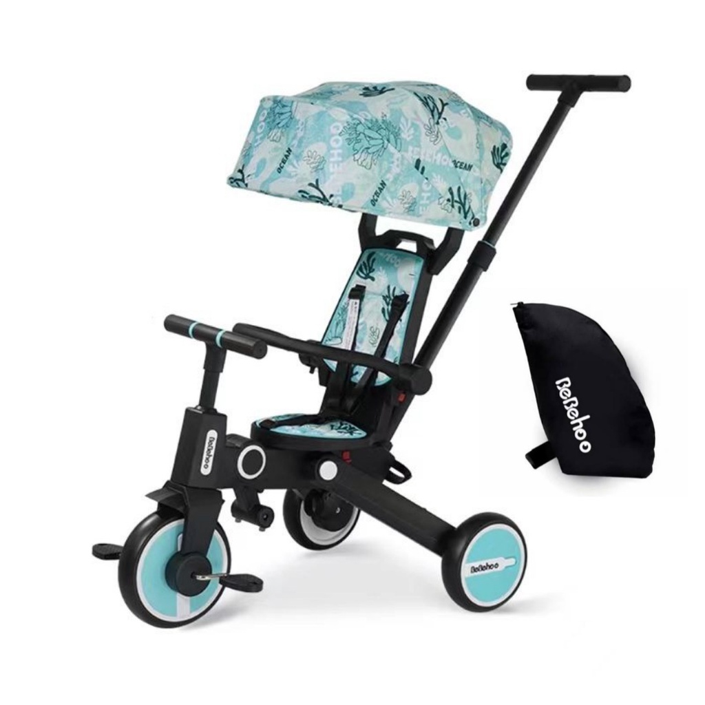 BEBEHOO GEN 2 / GEN 2 PRO - 7in1 SMART FOLDING TRIKE STROLLER LIPAT TRICYCLE