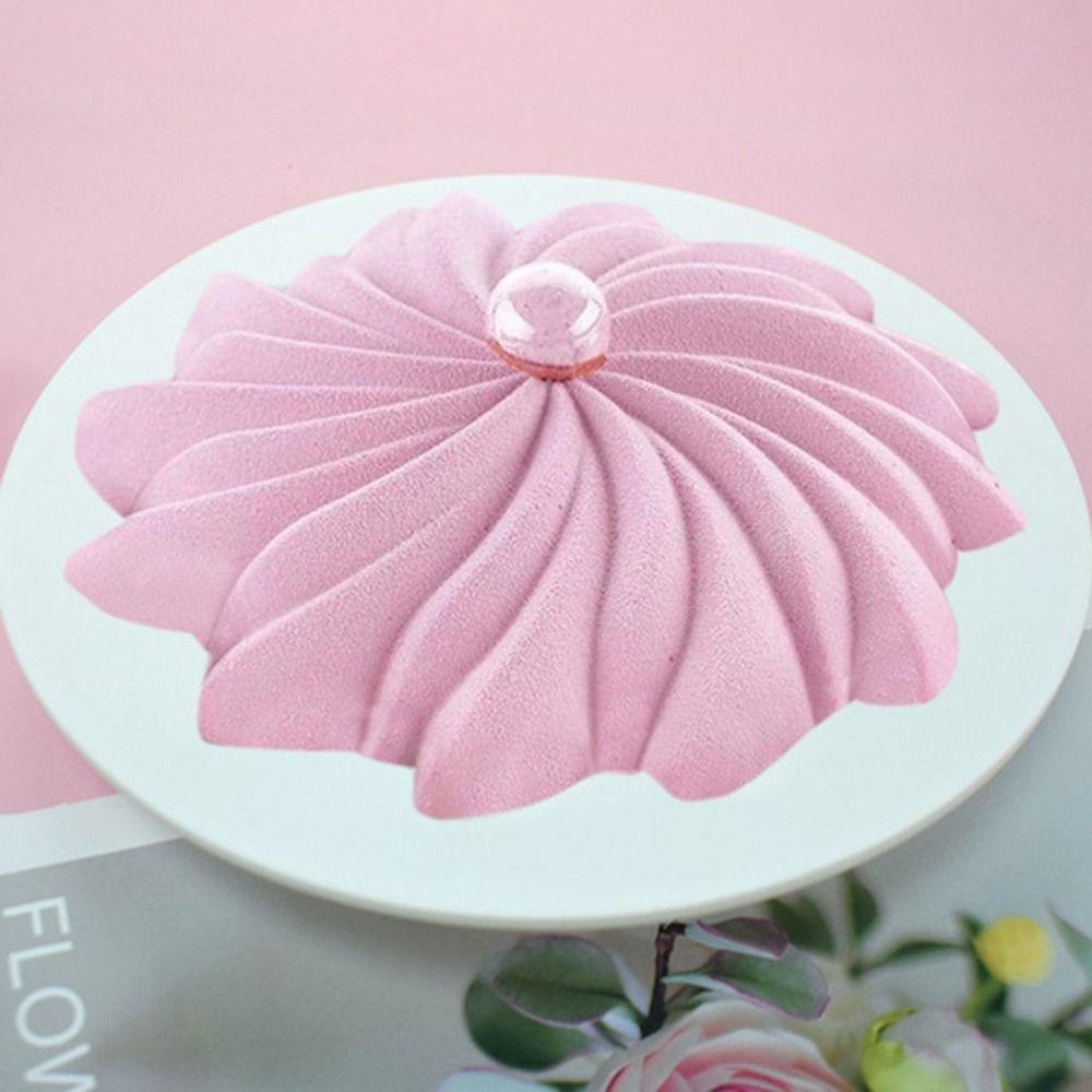 Preva 3D Bunga Bulat Pagoda Baking Alat Dekorasi Kue Jelly Dome Mousse Molds