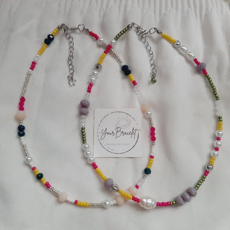 [N2]- READY! Kalung manik | Necklace choker beaded | beads | aksesoris wanita lucu murah