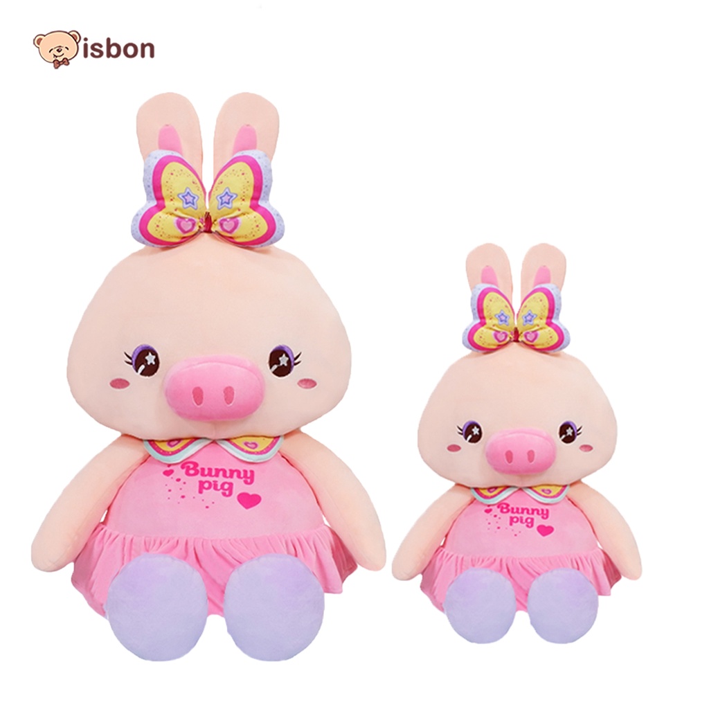 Boneka Babi Cewek Besar Bunny Pig Lucu Squisy Lembut by Istana Boneka SNI