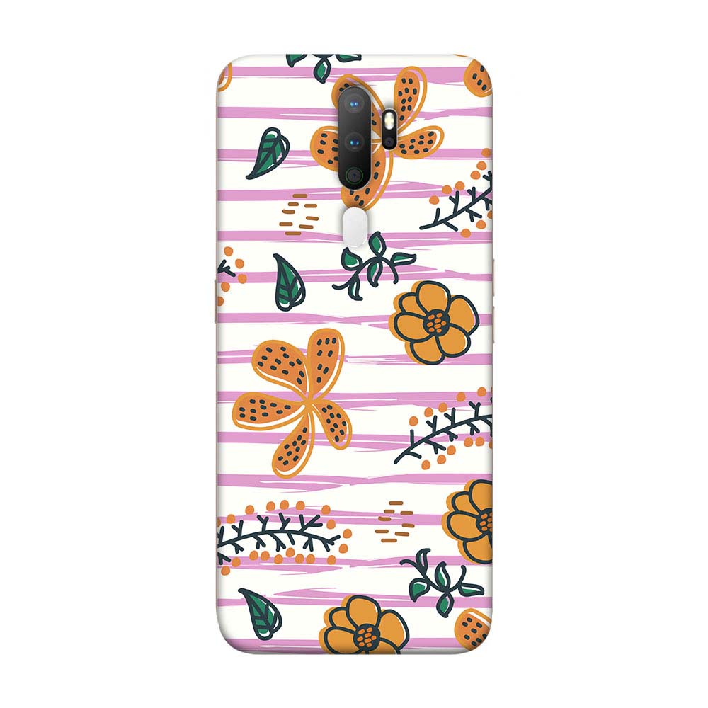 Case Cute Drawing Flowers Casing Oppo A5 2020