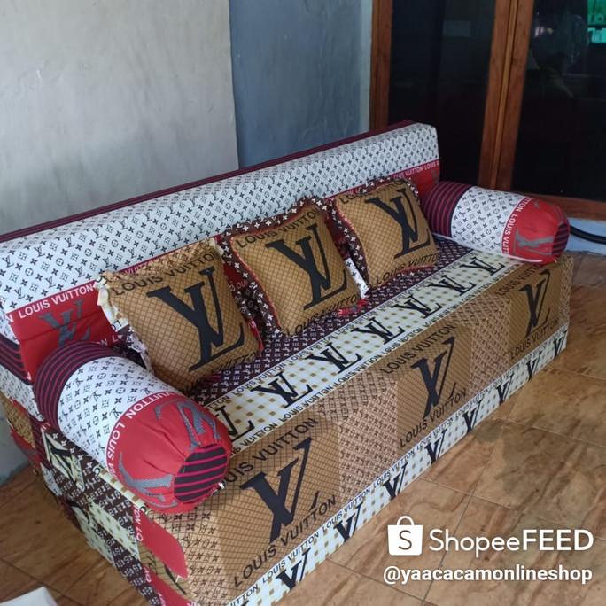 Cover/Sarung Sofa Bed Inoac ukuran 200 x 180 x 20 cm