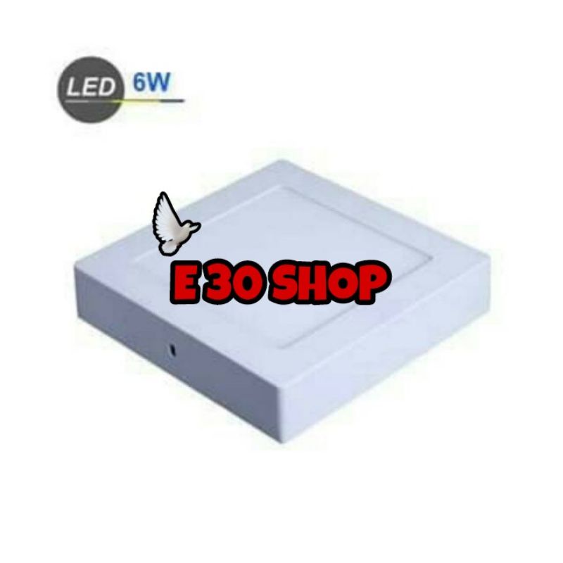LAMPU DOWNLIGHT LED PANEL OB KOTAK 6 Watt STARLUX/OUTBOW6 W SQUARE - Putih, 6 Watt