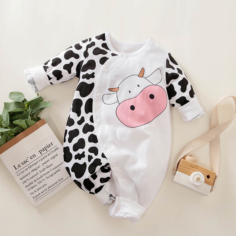 READY!!! jumper bayi lucu usia 0-2 tahun motif SAPI HIPU ala korea import premium / brownieground / BA-266