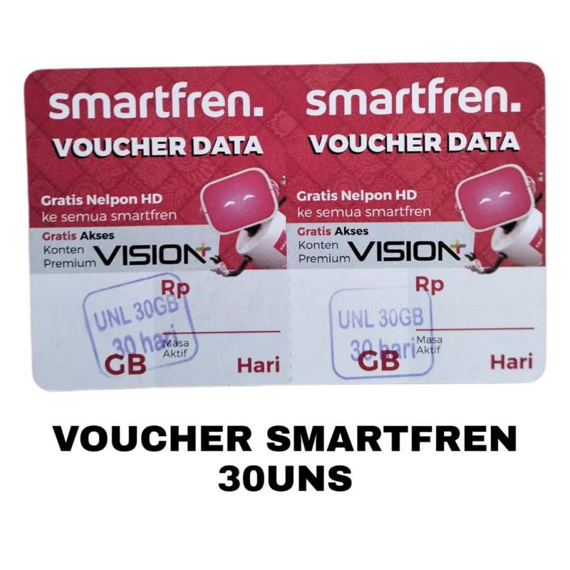 Voucher Smartfren Unlimited Nonstop 30Gb