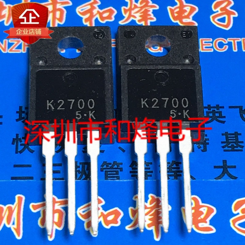 6pcs/lot K2700 2SK2700 TO-220F 900V 3A In Stock 新Pjg