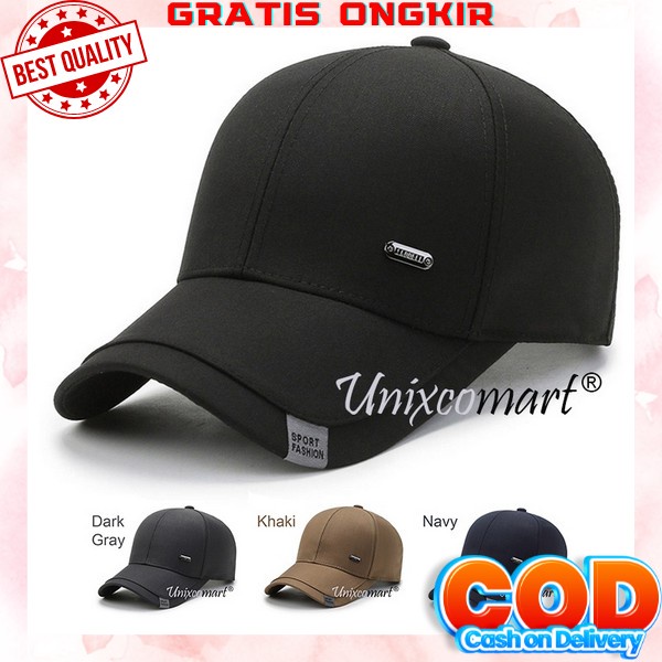 Baseball Cap Basic Plain Cap Topi Baseball Topi Polos Topi Pria Red(W4P9) Topi Bassball Polos Hitam 