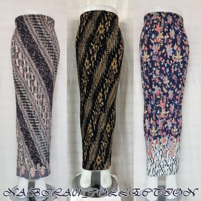 Rok Plisket Batik Panjang / Rok Batik / Rok Kebaya / Rok Wisuda / Bawahan Kebaya / Bawahan Batik