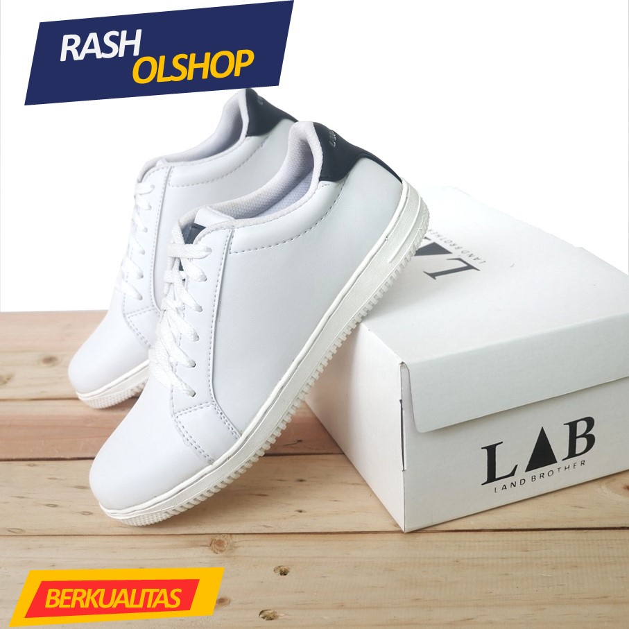 Sepatu Sneakers Low Putih Sneakers Pria Full White