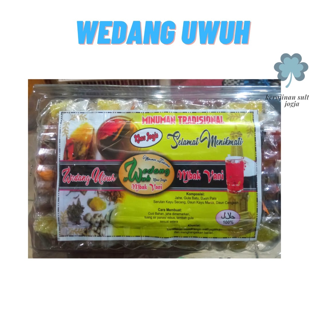 

WEDANG UWUH KOMPLIT 10 PCS DENGAN REMPAH KHAS IMOGIRI, BANTUL MBAK YANI