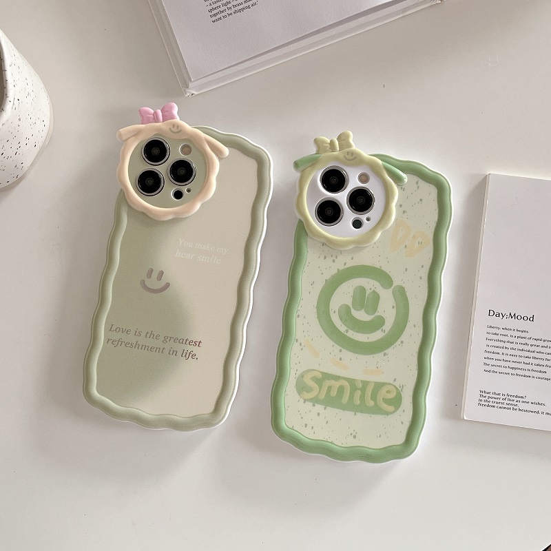 Bowknot Lens iPhone 14 Plus pro 13 12 11 XR Phone Case Cute and Simple Girl's Little Fresh Phone Accessories